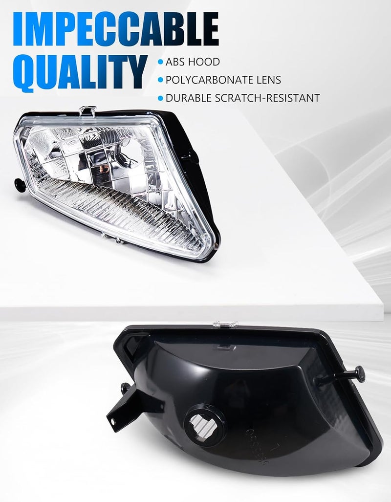 A & UTV PRO Headlight Housing for Polaris Sportsman 500 HO EFI TOURING 2005-2010, Front Left & Right Head Light Covers Head Lamp Lens Parts Accessories, (2PCS, Bulb Not Included) - Image 5